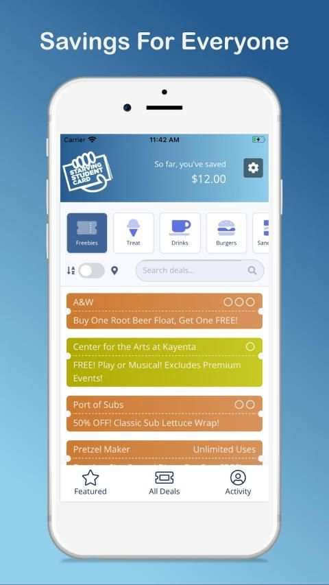 Starving Student Card | Savings for Everyone screenshot 6