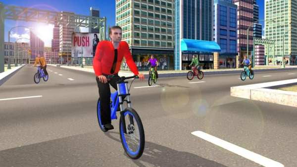 BMX Bicycle Rider: Cycle Racing Games 2019 स्क्रीनशॉट 3