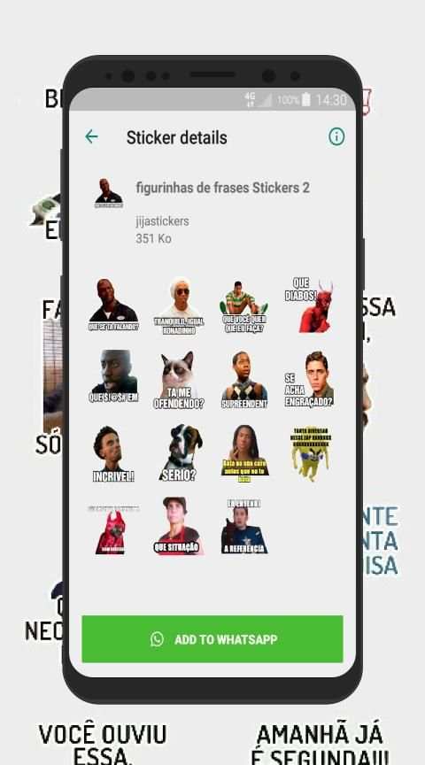 Figurinhas com frases para WhatsApp e grupos screenshot 5