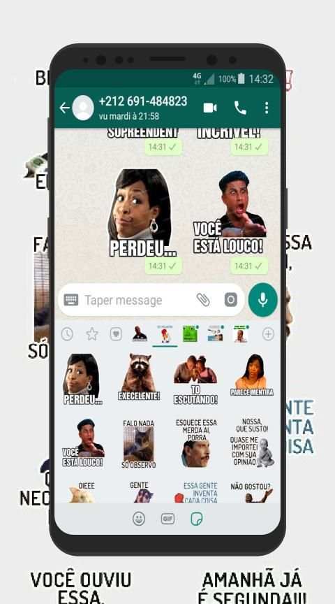 Figurinhas com frases para WhatsApp e grupos screenshot 2