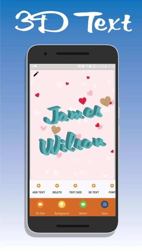 3D Text Maker - 3D Text On Pictures स्क्रीनशॉट 5