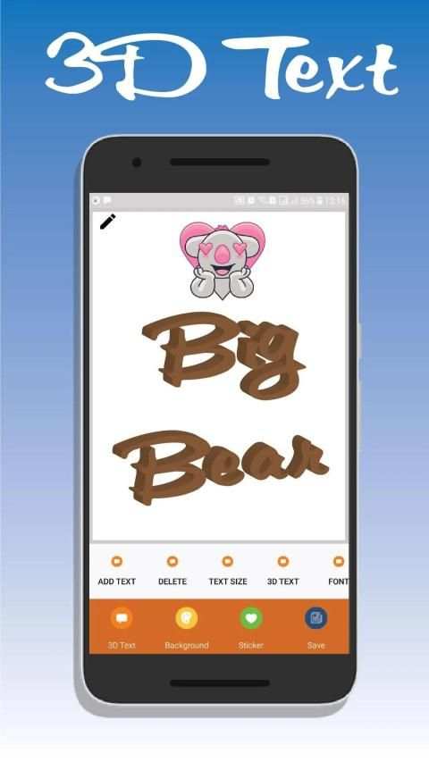 3D Text Maker - 3D Text On Pictures स्क्रीनशॉट 2