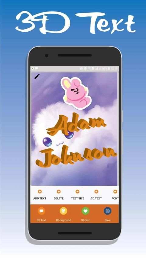 3D Text Maker - 3D Text On Pictures स्क्रीनशॉट 1