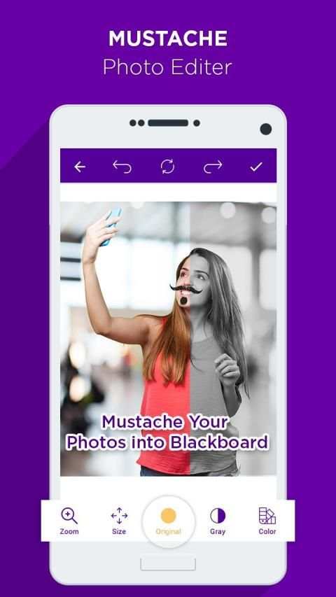 Mustache Photo Editor स्क्रीनशॉट 3