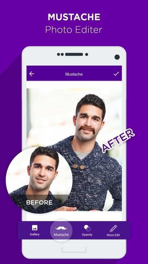 Mustache Photo Editor स्क्रीनशॉट 6