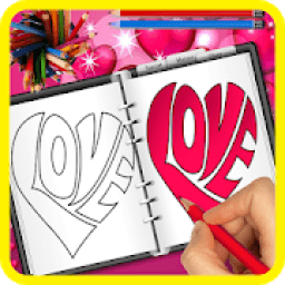 How To Draw Love Hearts आइकन