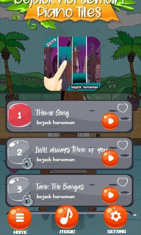 Bojack Horseman Piano Tiles screenshot 3