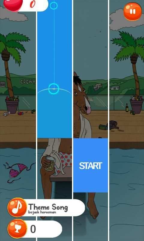 Bojack Horseman Piano Tiles screenshot 2