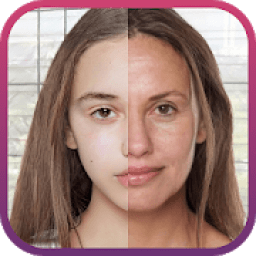 Face aging prank editor أيقونة