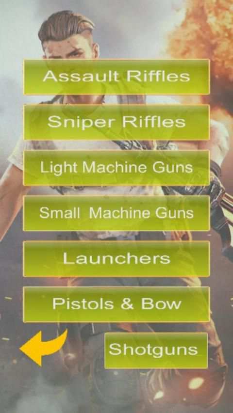 Guide Free Fire Weapons screenshot 5