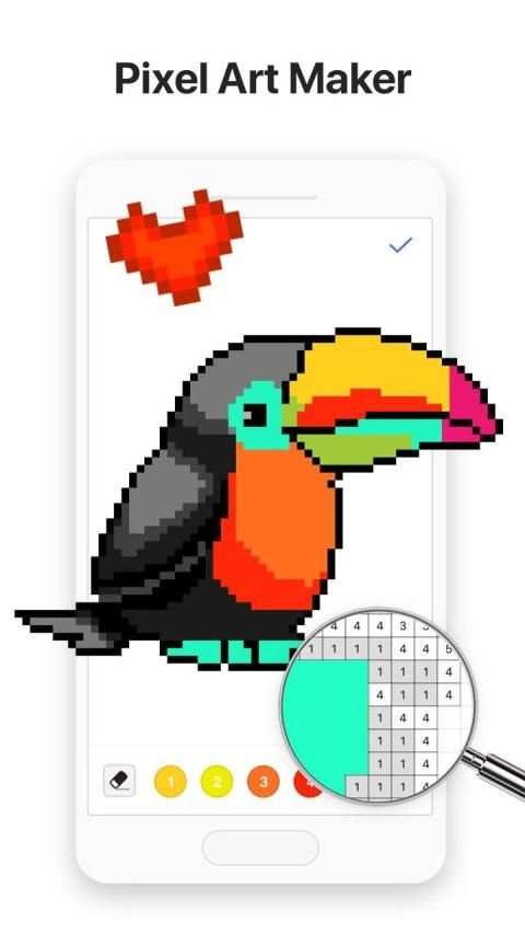 Bixel - Color by Number, Pixel Art screenshot 2