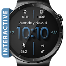 ikon Material Shadow HD WatchFace Widget Live Wallpaper