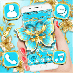 Blue Crystal Butterfly Theme icon