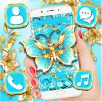 Blue Crystal Butterfly Theme