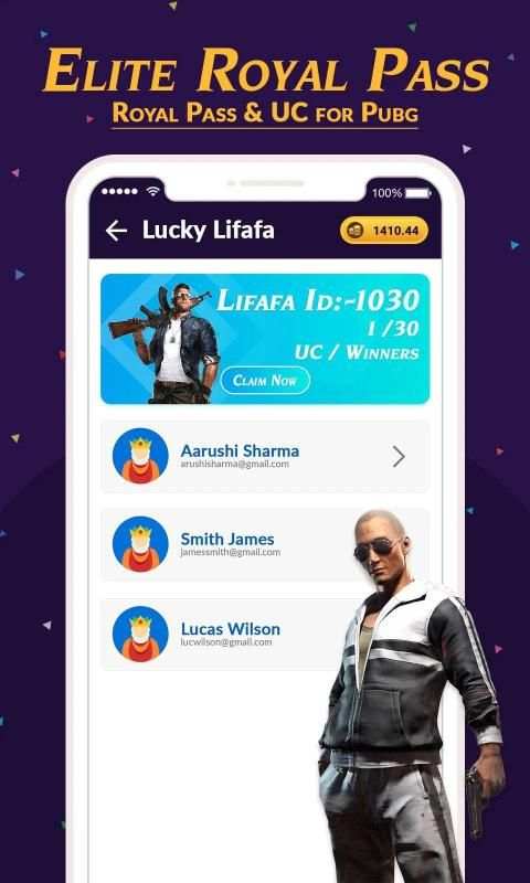 Win Royal Pass & Get UC For Pubg screenshot 1