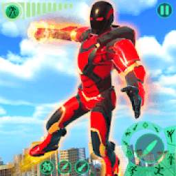 Transform Robot Flying Hero: Fire Hero Robot Games