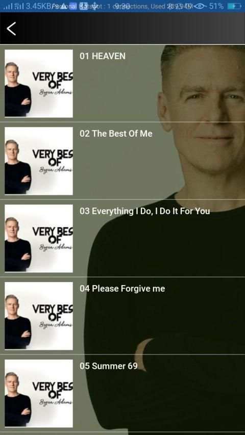 Songs of Bryan Adams screenshot 4