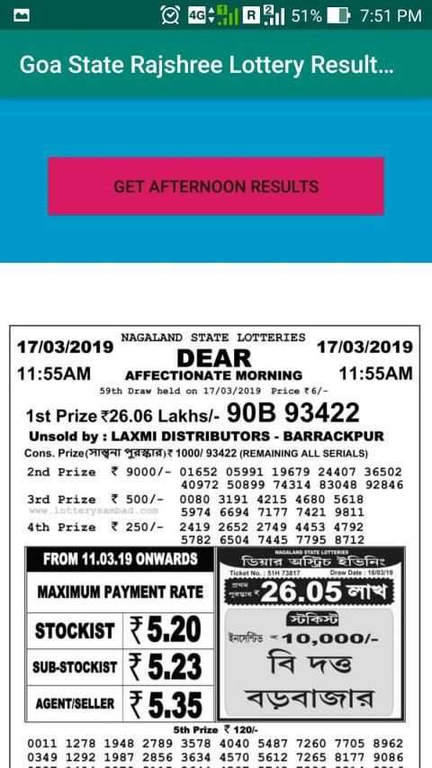 Goa State Rajshree Lottery Result & News App स्क्रीनशॉट 3