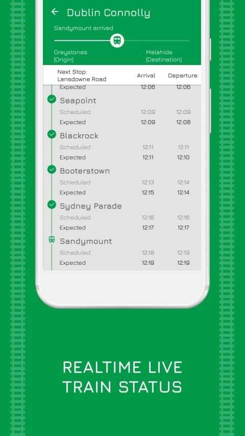 Irish Rail: Live Train App of Ireland स्क्रीनशॉट 2