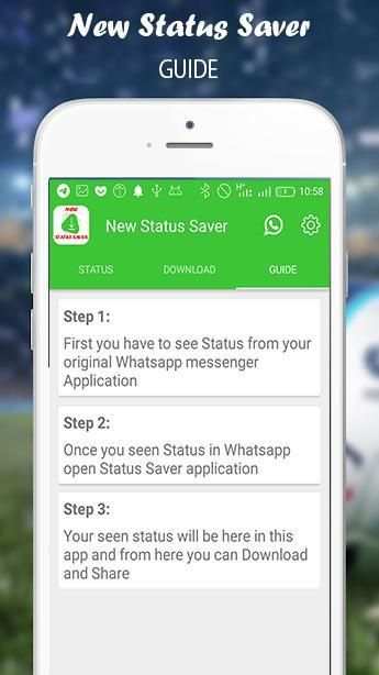 New Status Saver: Downloader for Whatsapp App स्क्रीनशॉट 3
