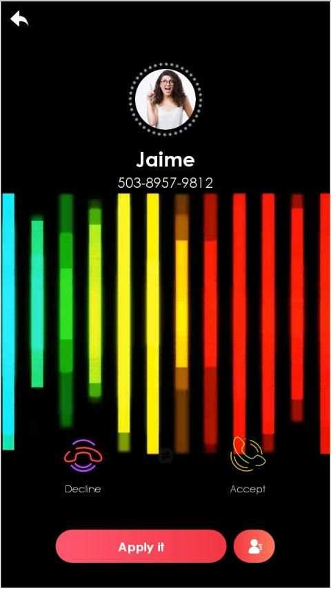 Color Call - TikTok Caller Screen स्क्रीनशॉट 1