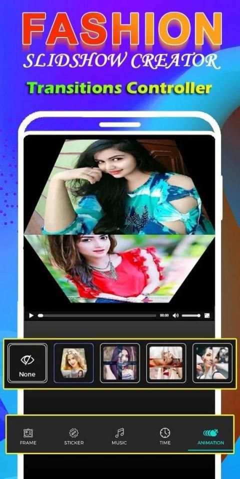 Fashion Slideshow Creator With Music - Photo Video 3 تصوير الشاشة