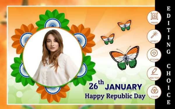26 January Photo Frame - Republic Day Photo Maker screenshot 4