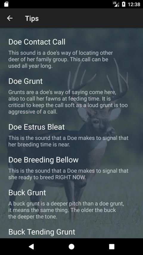 Whitetail Deer Calls screenshot 4