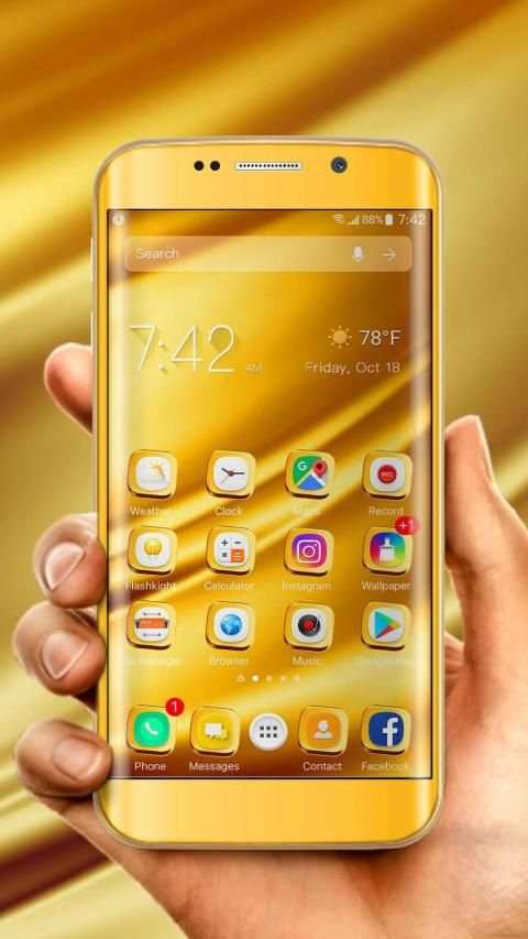 Galaxy launcher theme &wallpaper screenshot 2
