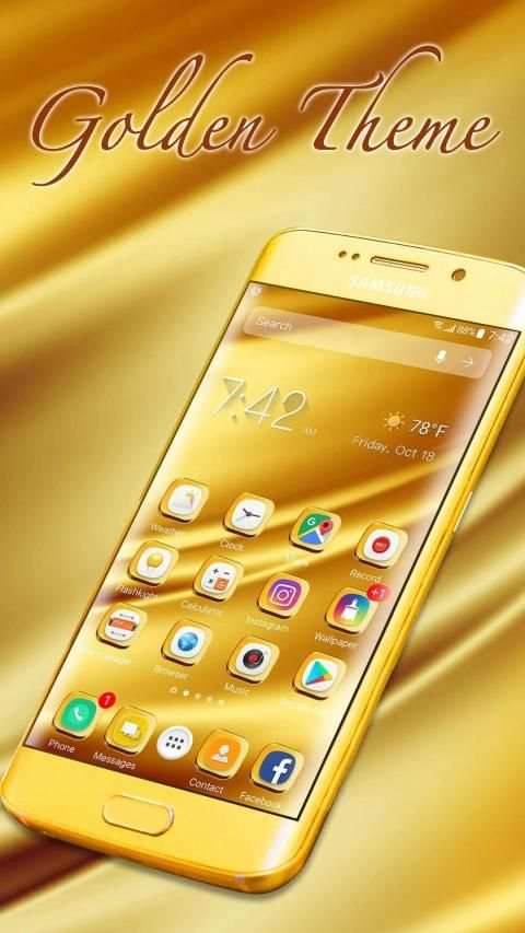 Galaxy launcher theme &wallpaper screenshot 1