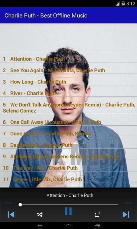 Charlie Puth - Best Offline Music screenshot 3