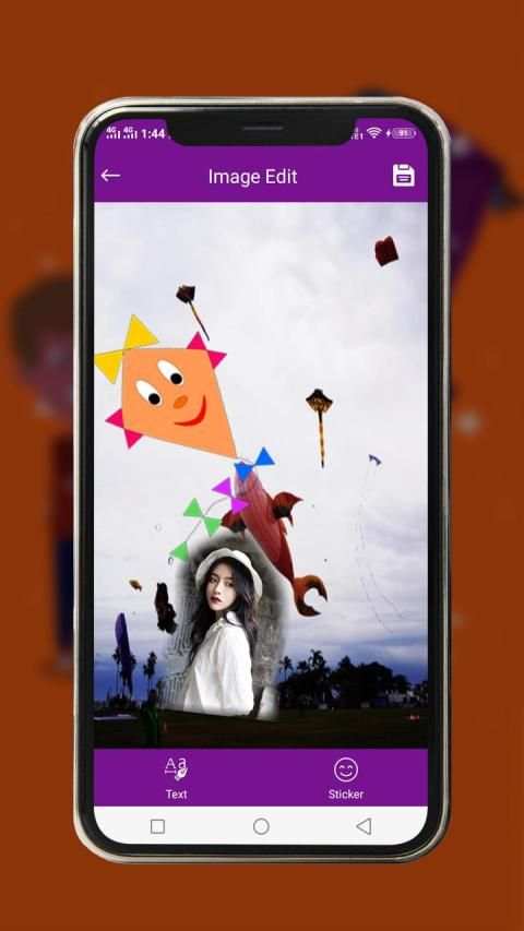 Kite Photo Editor With Frame screenshot 1