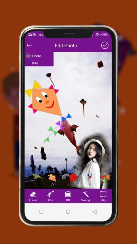 Kite Photo Editor With Frame screenshot 2
