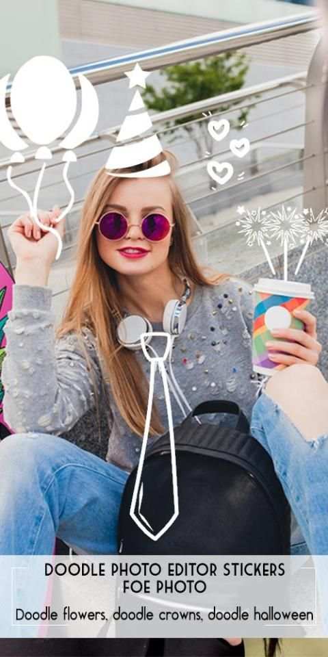 Doodle Photo Editor – Stickers For Photo screenshot 1