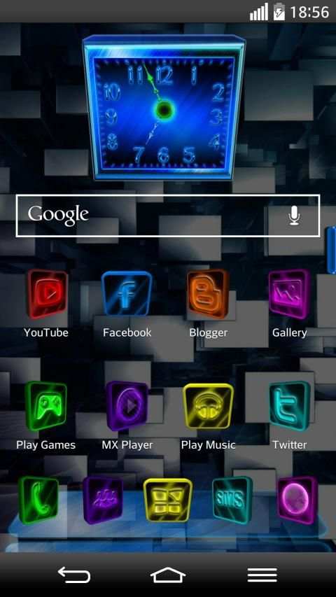 Next Launcher 3D Theme NewTech screenshot 8