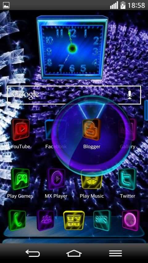 Next Launcher 3D Theme NewTech screenshot 5