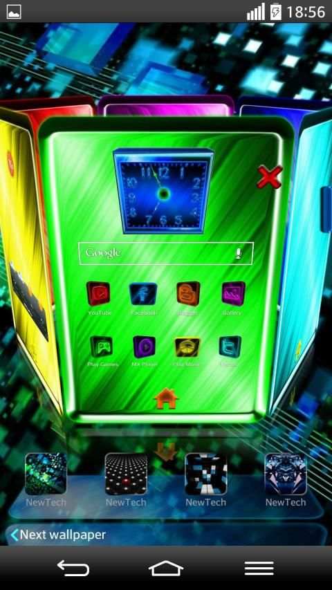 Next Launcher 3D Theme NewTech screenshot 7