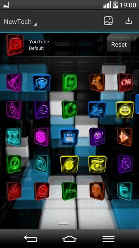 Next Launcher 3D Theme NewTech screenshot 3