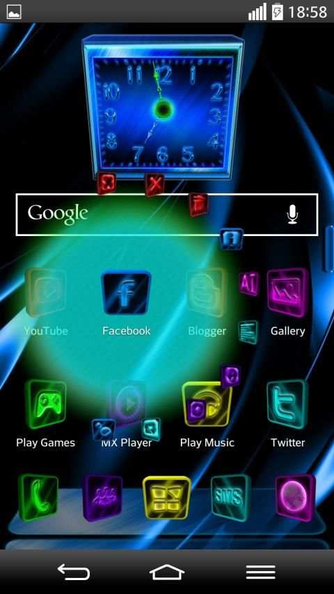 Next Launcher 3D Theme NewTech screenshot 6