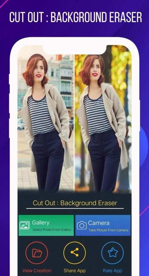 Cut Out Photo : Auto Background Changer स्क्रीनशॉट 1