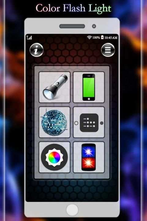 Flash Light Call & SMS:Torch LED Flash स्क्रीनशॉट 4