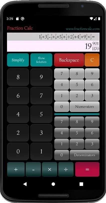 Fraction Calc - Mixed Fraction Calculator screenshot 3