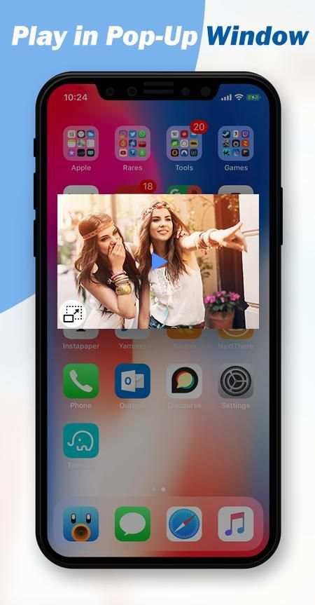 HD Video Player - Power PopUp Player 2019 स्क्रीनशॉट 1