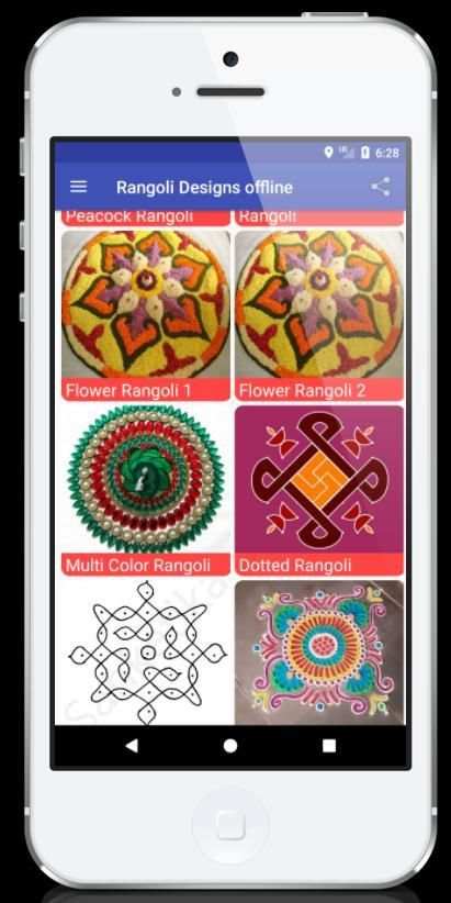 10000+ Rangoli Designs HD (Offline) स्क्रीनशॉट 4