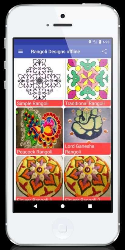 10000+ Rangoli Designs HD (Offline) स्क्रीनशॉट 3