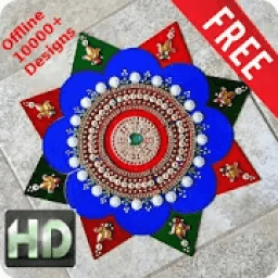 10000+ Rangoli Designs HD (Offline) आइकन
