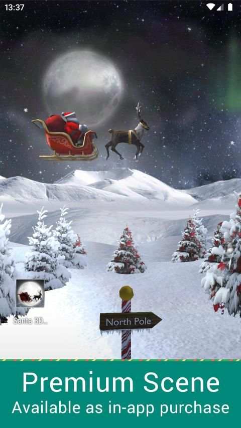 Santa 3D Live Wallpaper screenshot 3