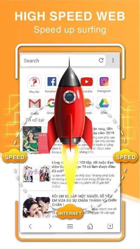 Fu Web Browser: Fast & secure screenshot 4