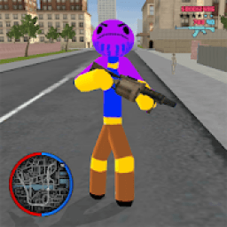 Stickman Thanos Rope Hero Crime OffRoad आइकन