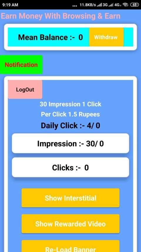 Browser And Earning screenshot 1